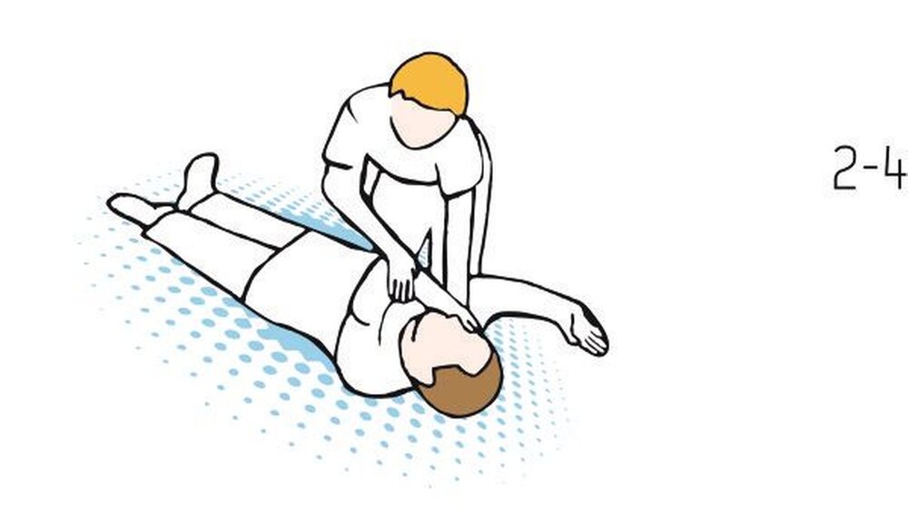 Das sind die Handgriffe zur sicheren Lagerung bei einem bewusstlosen Patienten. |