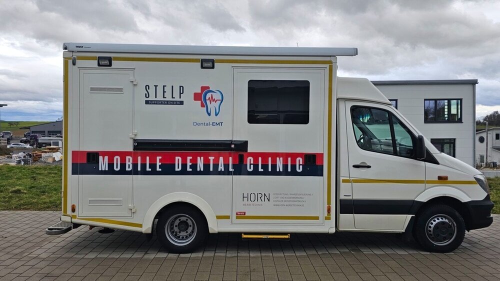 Nach einigen Reparaturen wieder im Einsatz für Geflüchtete an der polischen Grenze.