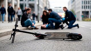 Unfall mit E-Roller