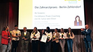 Auszeichnung der ZÄK Berlin. Das ist Berlins beste Ausbildungspraxis für ZFA