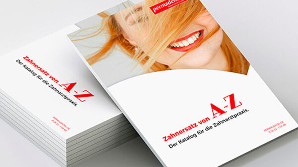 „Zahnersatz von A-Z“ lautet der Titel des aktualisierten Hauptkatalogs von Permadental.