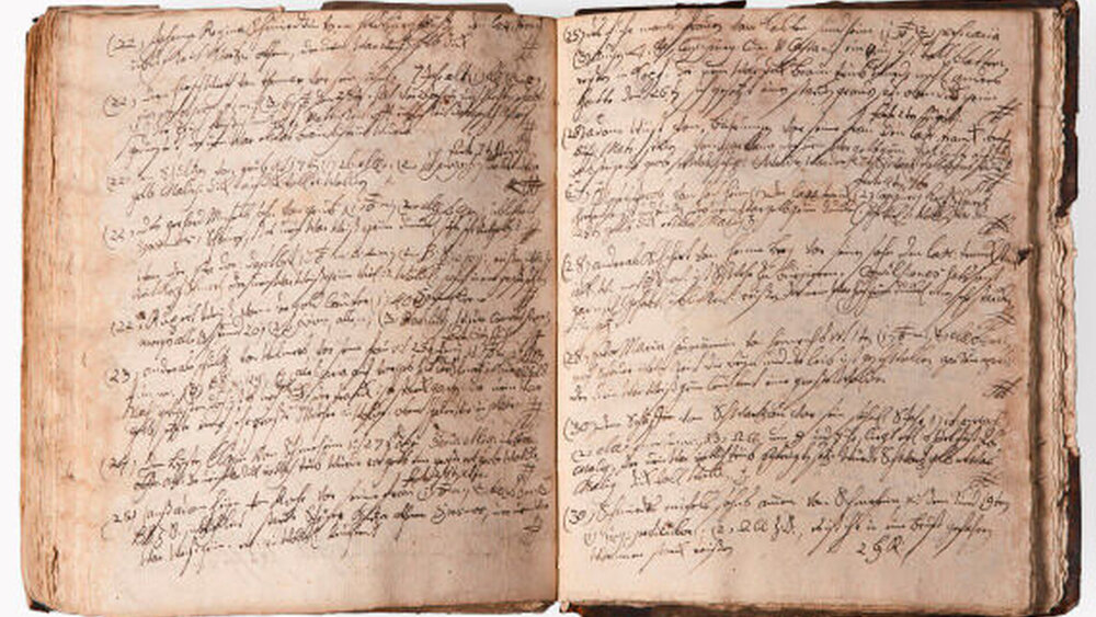 Das medizinische Register des Johann Friedrich Glaser dokumentiert seine Arbeit zwischen 1750 und 1763. |