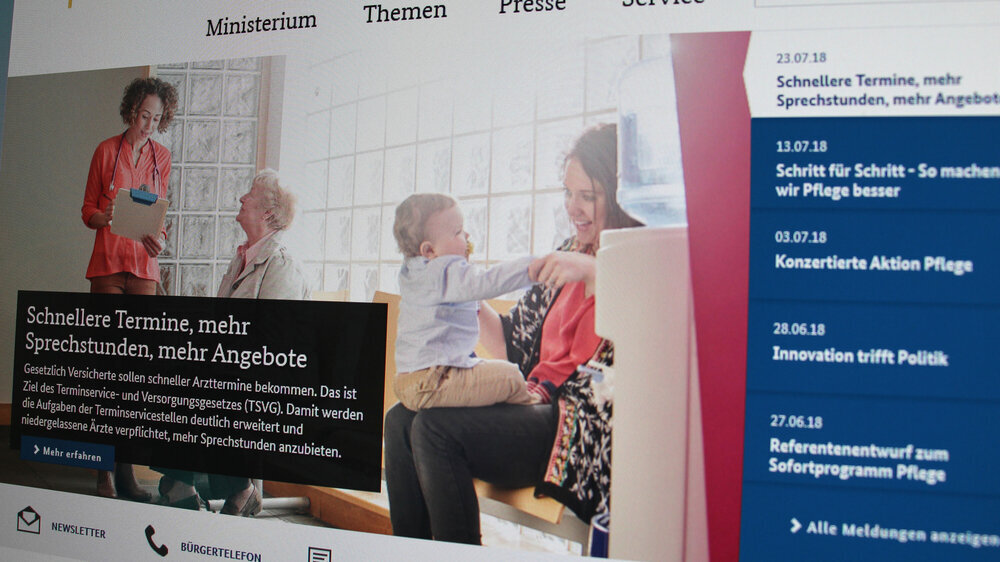 "Schnellere Termine, mehr Sprechstunden, mehr Angebote" verspricht das Bundesgesundheitsministerium auf seiner Webseite.