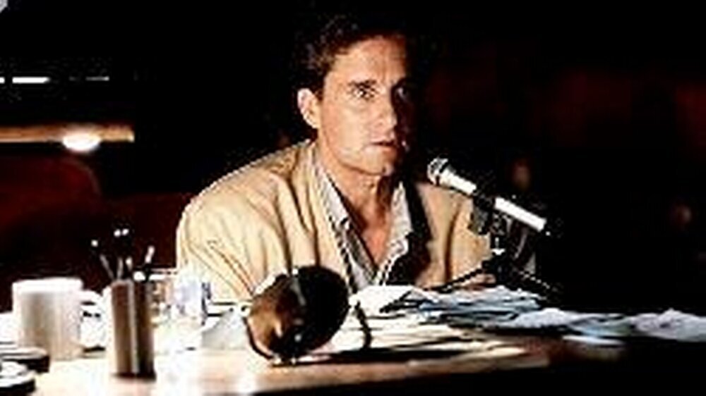In „A Chorus Line“ zeigt Michael Douglas, wie es geht: Mit den richtigen Ansagen...