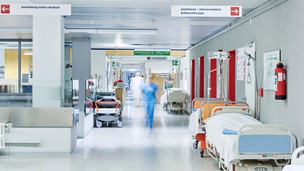 Krankenhaus unscharf Flur Lift Bett Krankenhaus unscharf Flur Lift Bett