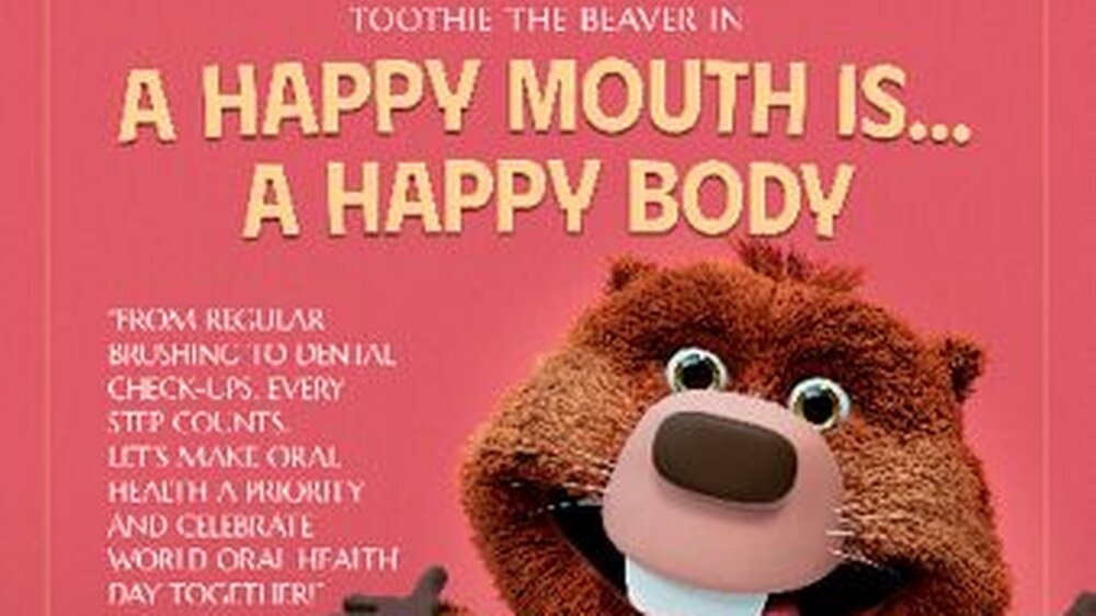 Morgen ist World Oral Health Day 2024 und Toothie, das geliebte FDI-Maskottchen führt das ganze Jahr durch die Kampagne.
