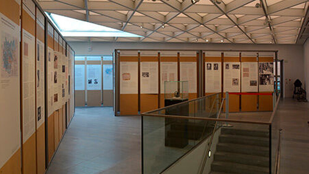Die Wanderausstellung im Centre Charlemagne in Aachen.