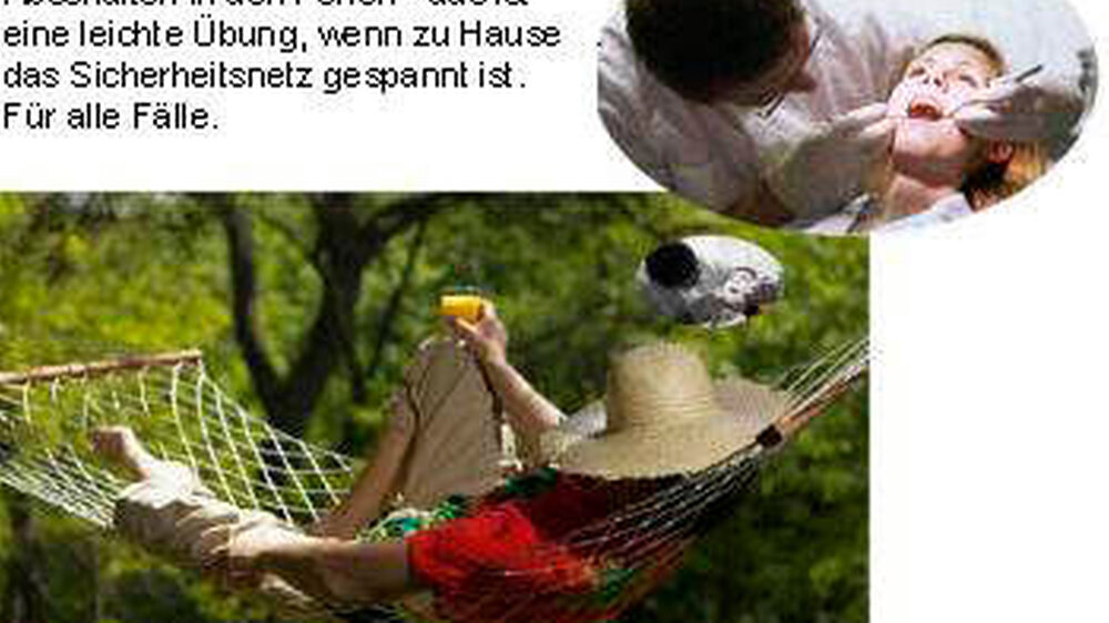 Abschalten in den Ferien – das ist eine leichte Übung, wenn zu Hause das Sicherheitsnetz gespannt ist. Für alle Fälle.