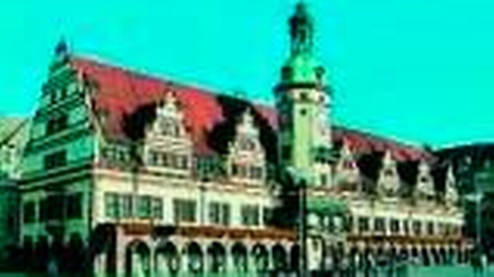 Das alte Rathaus in Leipzig.
