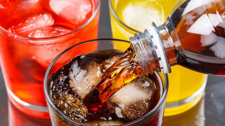 Pouring cola drink drinks lemonade softdrinks in a glass pour