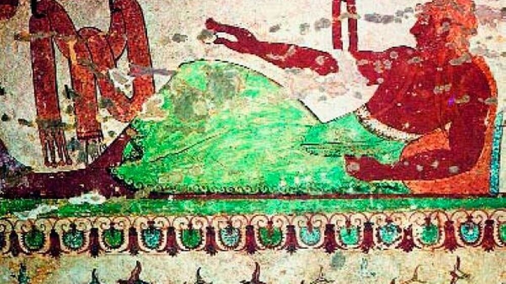 Fresco aus der Tomba delle Leonesse in Tarquinia, um 500 v. Chr.