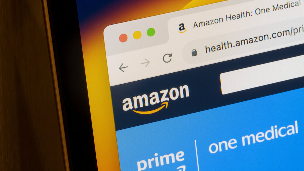 Portland, OR, USA - Dec 1, 2023: Webpage of One Medical Membership is seen on the Amazon website on a computer. Amazon links One Medical primary care to Prime membership.