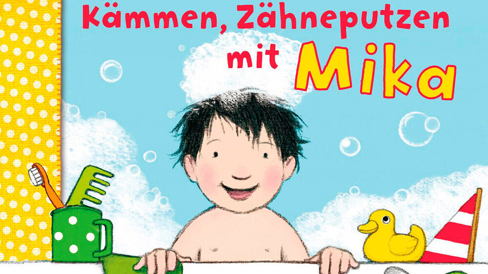 <b>Katharina Bußhoff: Baden, Kämmen, Zähneputzen mit Mika. Fischer Verlag GmbH, Frankfurt/Main, 2016. 8,99 Euro, ISBN 978–3–7373–3297–2</b><br>\r\n<b>Inhalt:</b> Der kleine Mika erlebt einen Badeabend, kämmt sich und Papa die Haare, macht Erfa