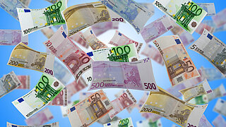 fliegendes Geld