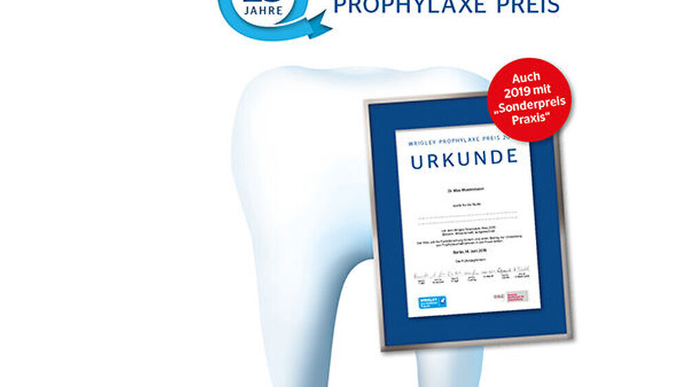 Ein Vierteljahrhundert Wrigley Prophylaxe Preis: Jetzt zum Jubiläum 2019 bewerben!