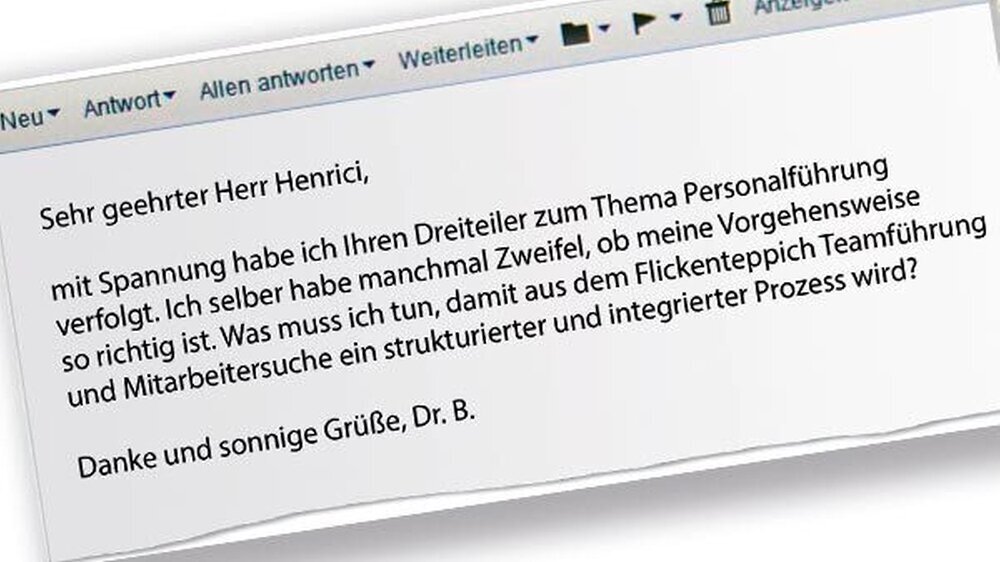 Brief an Christian Henrici