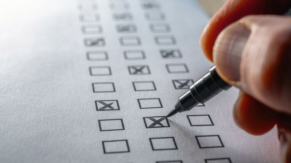 Beantwortung von Multiple Choice Fragen in einem Test Beantwortung von Multiple Choice Fragen in einem Test