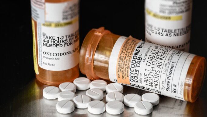 Makro von Oxycodon Opioid-Tabletten