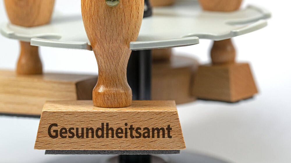 Stempel mit der Aufschrift Gesundheitsamt Stempel mit der Aufschrift Gesundheitsamt