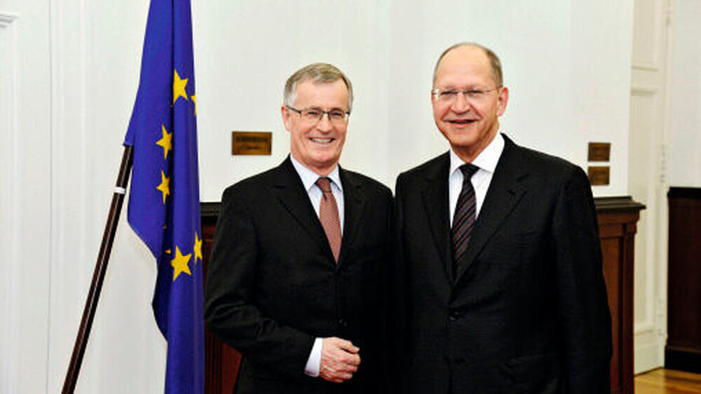 Der KZBV-Vorsitzende Dr. Jürgen Fedderwitz (l.) und der Präsident der BZÄK, Dr. Peter Engel, begrüßten eine Vielzahl von Gästen.