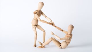 Hilfe beim Aufstehen