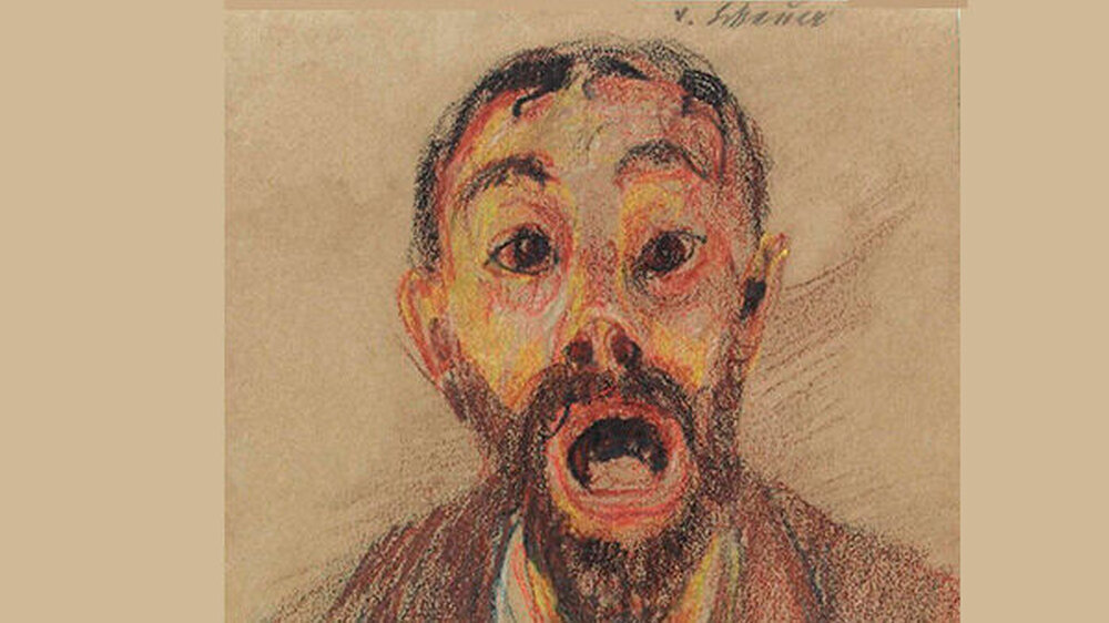 Franz Bühler (Pohl) 1864 bis 1940: "Das selbst". Kreidezeichnung, März 1919\r\n\r\n