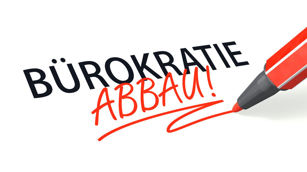 Symbolbild Bürokratieabbau Symbolbild Bürokratieabbau