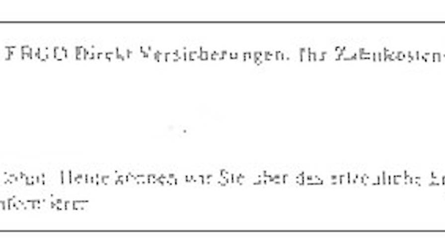 Mit diesem Schreiben informierte ERGO Direkt den Patienten über die Versteigerung seines HKP. |