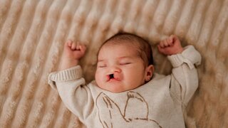 LKG-Spalte bei Baby