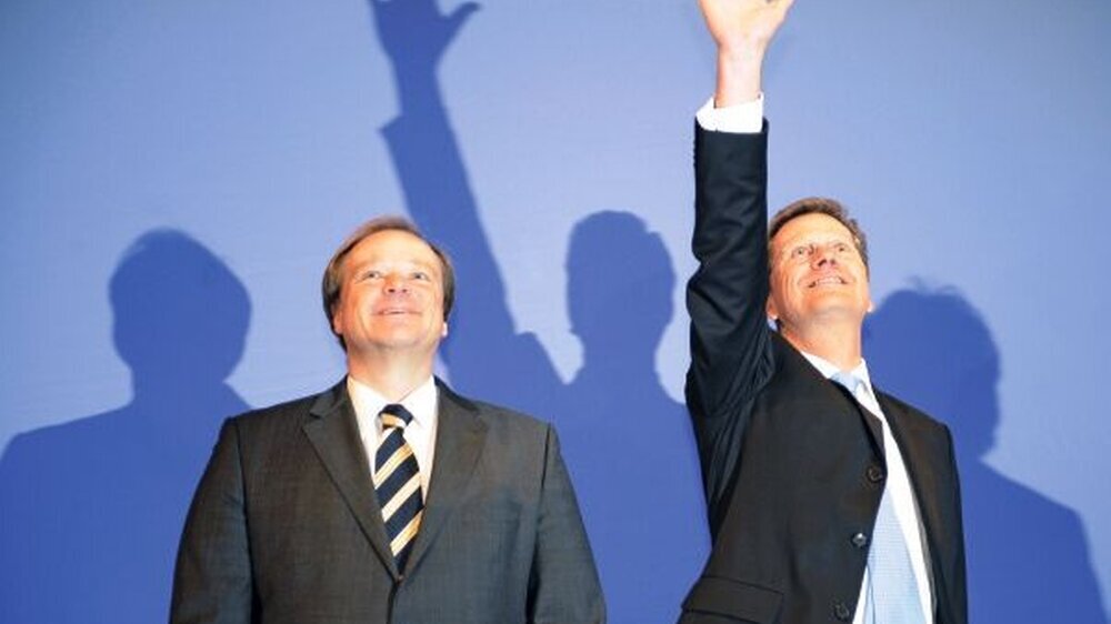 Die FDP will zurück auf die Regierungsbank. Aber ob Guido Westerwelle und Dirk Niebel bei der Wahl wirklich so groß rauskommen, bleibt abzuwarten.