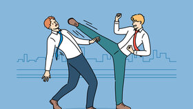 Gewalt: Schlägerei im Büro