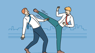 Gewalt: Schlägerei im Büro