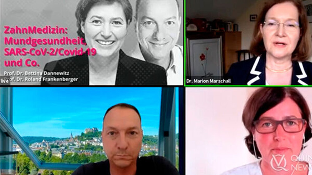Im Interview mit Quintessence News sprechen Prof. Dr. Bettina Dannewitz und Prof. Dr. Roland Frankenberger über die Rolle der Mundgesundheit in der Corona-Pandemie.