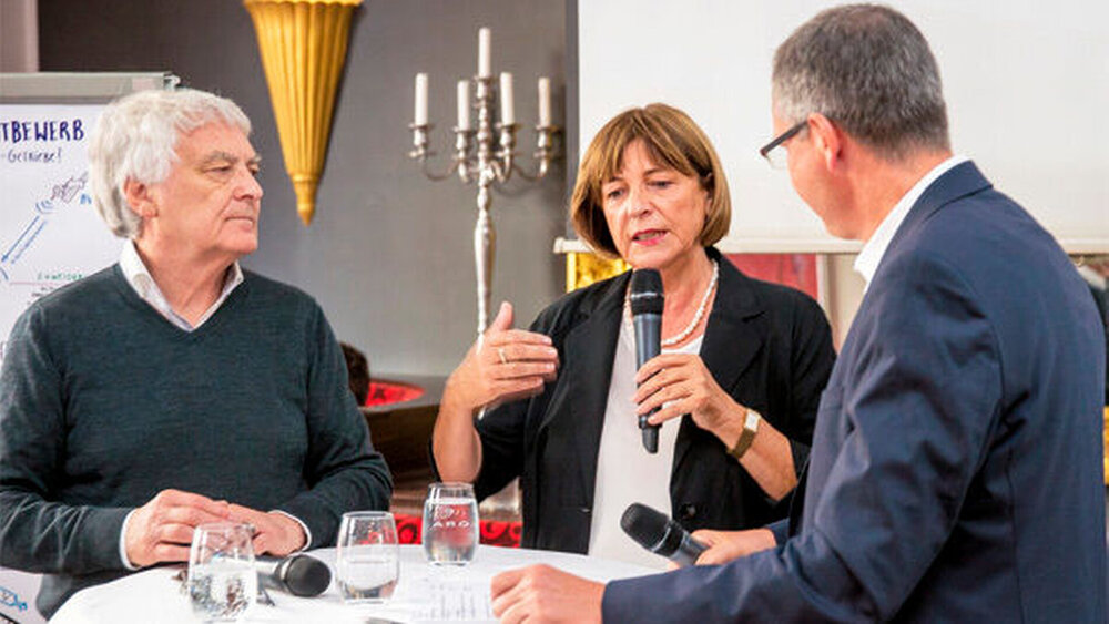 Ulla Schmidt auf einem Event der Schwenninger Krankenkasse in Berlin: Die ehemalige Bundesgesundheitsministerin plädiert für die Zurücknahme bereits in den Bundestag eingebrachter Änderungsanträge zum Morbi-RSA. |