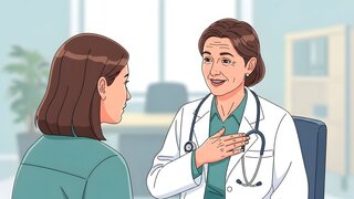 Ärztin im Gespräch mit Patientin