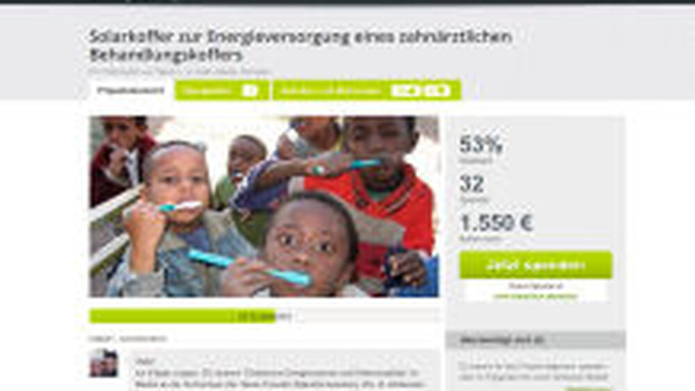 Die Seite des Projekts Solarkoffer für Äthiopien |