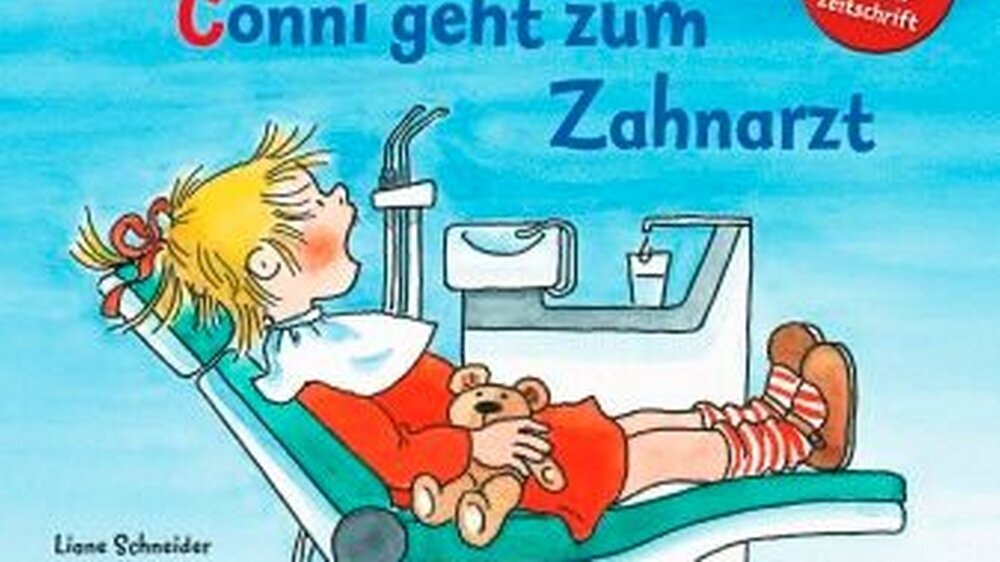 Liane Schneider, Eva Wenzel-Bürger:\r\nConni geht zum Zahnarzt. \r\nLesemaus, Band 56, Carlsen.\r\nISBN: 978-3-551-08627-3