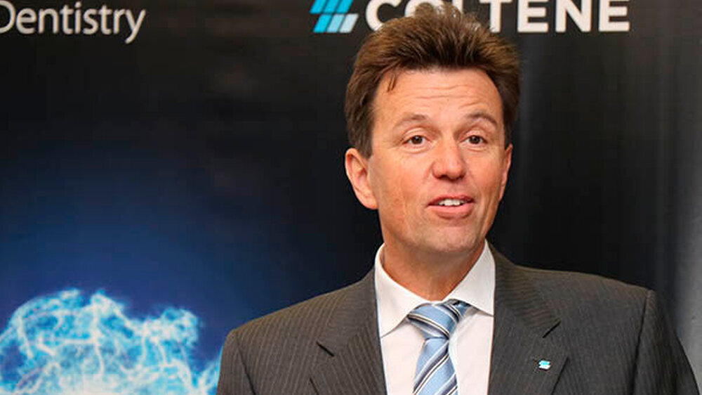 COLTENE-CEO Martin Schaufelberger eröffnete die Pressekonferenz am ersten Tag der Dentalmesse.