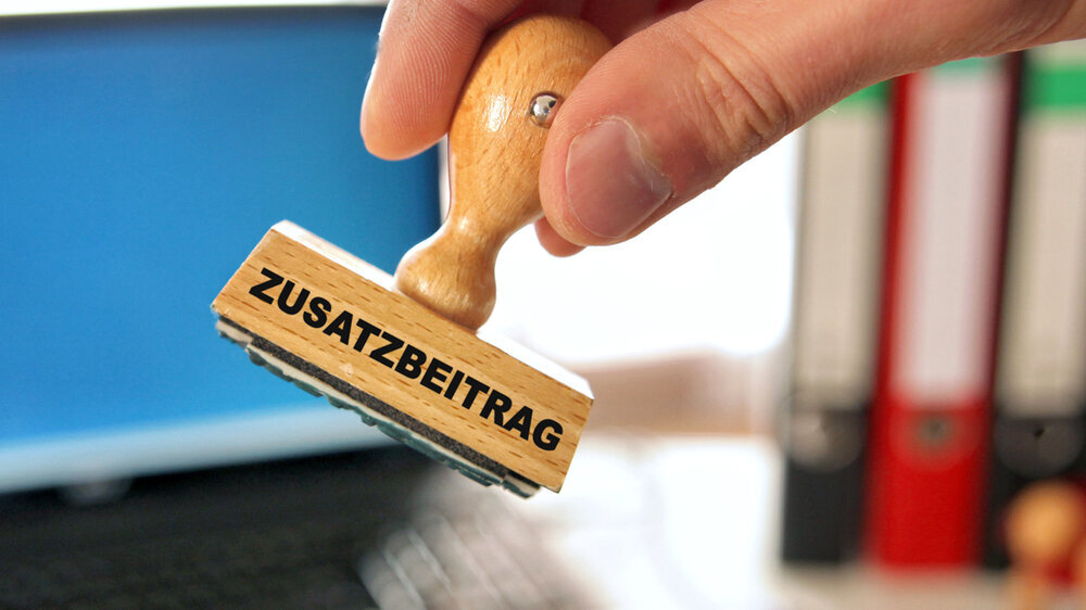 Zusatzbeitrag der Krankenkasse als Stempel