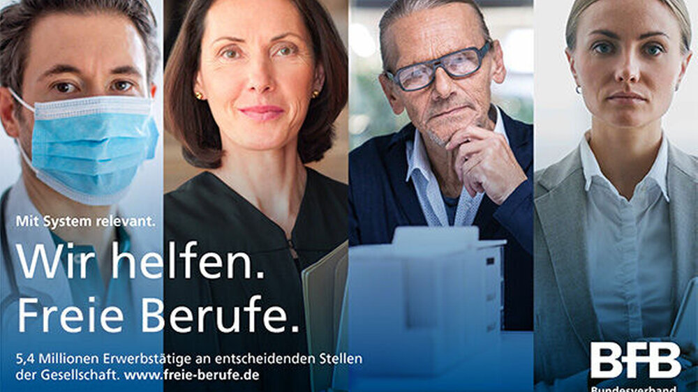 Deutschland ist laut BFB bislang vor allem gesundheitlich vergleichsweise gut durch die Krise gekommen, weil die Freiberufler als Helfer ganz vorne den Kampf gegen Corona und dessen Folgen aufnehmen.