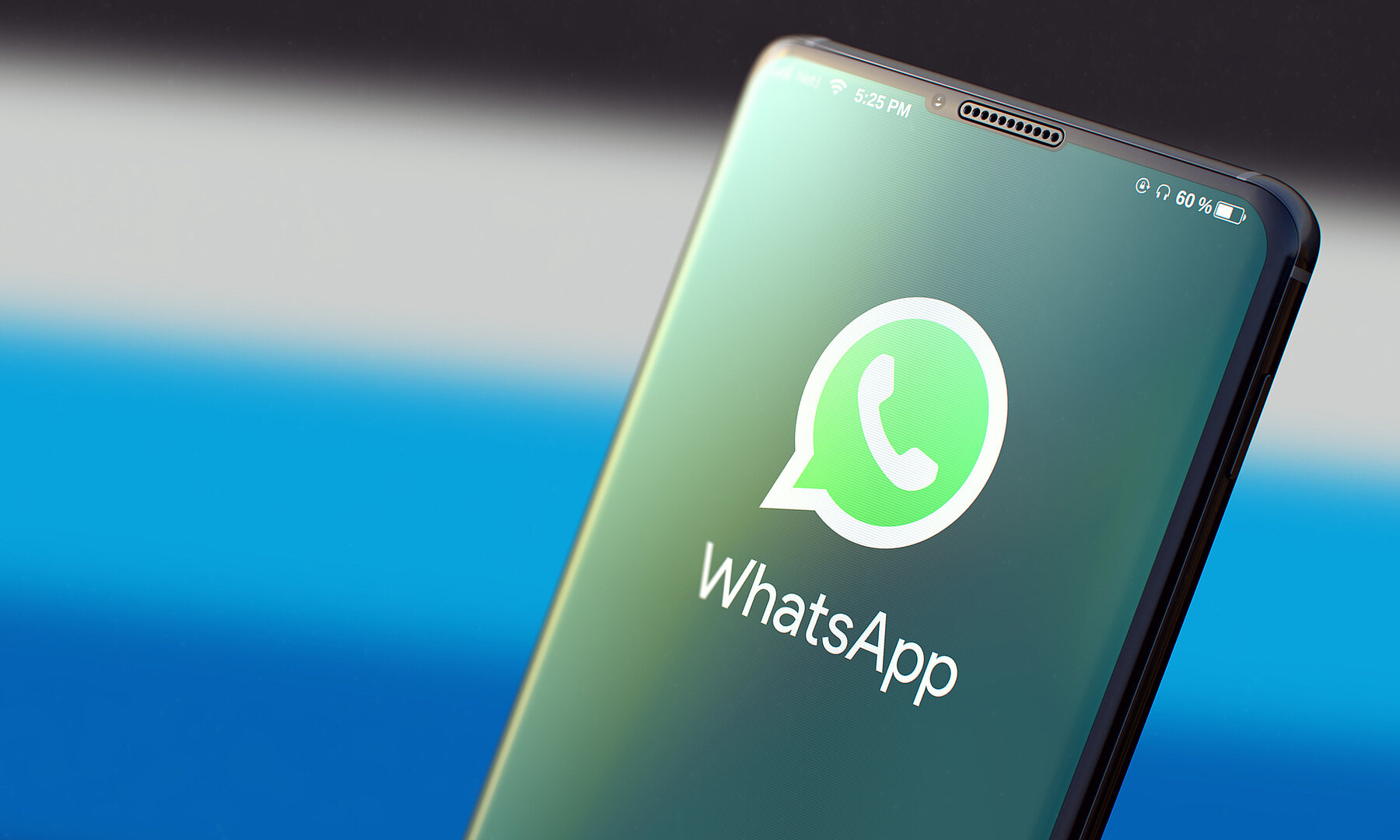 Messenger-Dienst WhatsApp auf einem Handydisplay.