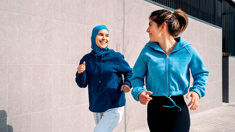 Frauen beim Sport Freizeitsport Joggen Sport