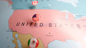 Map USA, Kanada, Mexiko