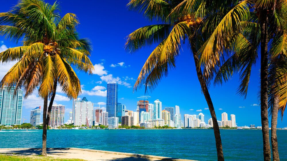 Skyline view of Miami Florida Skyline von Miami Florida