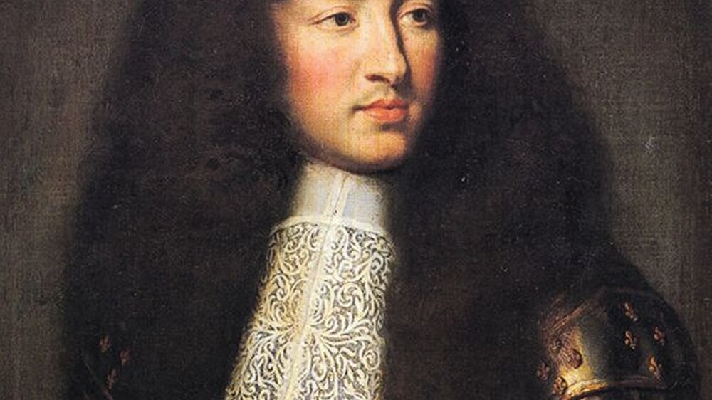 Ein Bild aus besseren Tagen: Ludwig XIV. im 23. Lebensjahr. Charles Le Brun (1661) Château de Versailles.