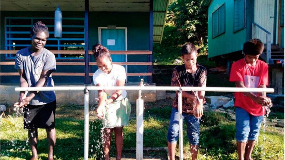 Fließendes Wasser – Luxus für die Schüler und die Dorfgemeinschaft