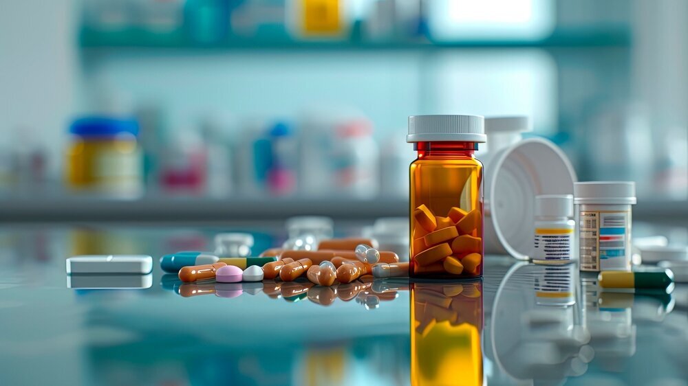 Tabletten und Pillen tägliche Medizin. Tabletten und Pillen tägliche Medizin.