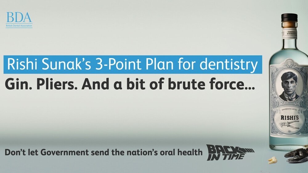 Anzeigenmotiv aus The Mirror Anzeigenmotiv aus The Mirror zur Petition Save NHS Dentistry