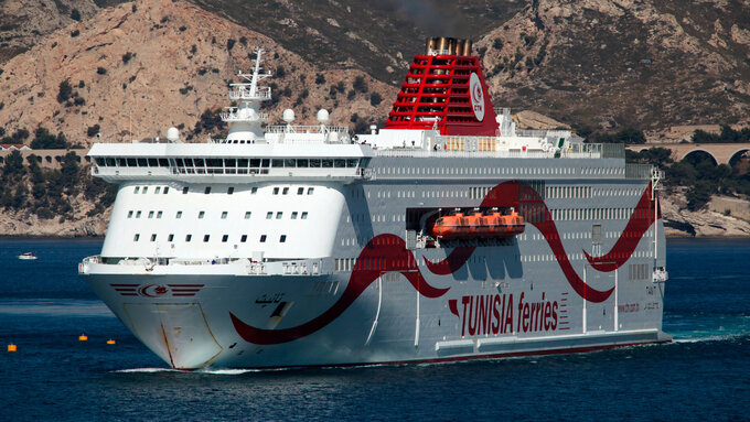 MS Tanit, ein Schiff der Linie Tunisia Ferries
