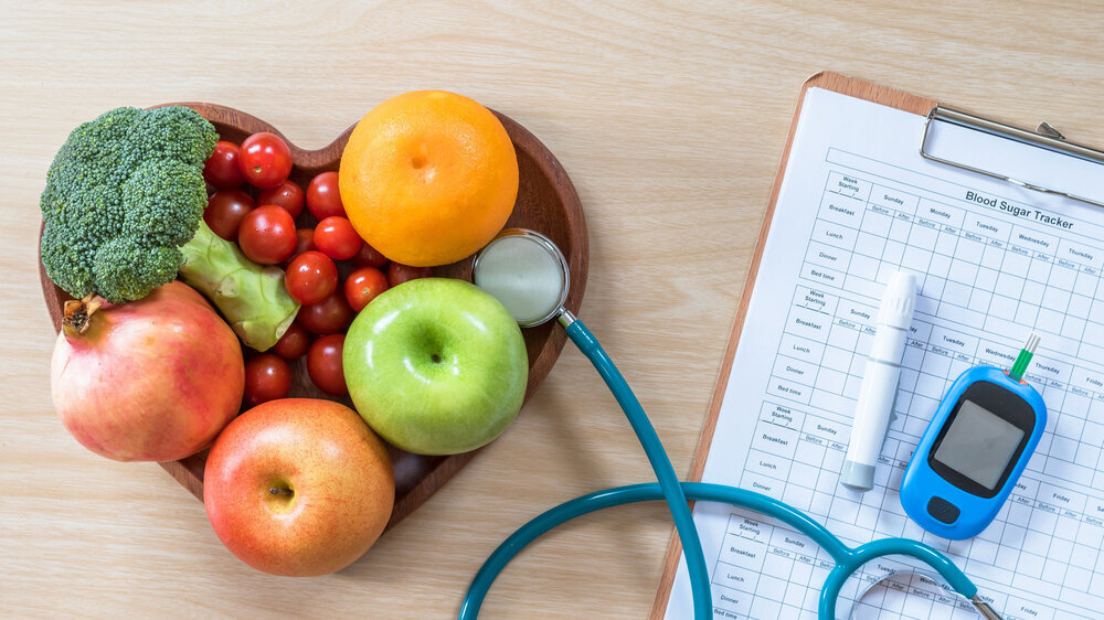 Diabetes Überwachung und gesundes Essen Diabetes Überwachung und gesundes Essen